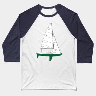 Snipe Sailboat Baseball T-Shirt